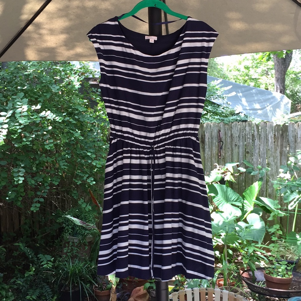 Gap blue and white striped summer dress